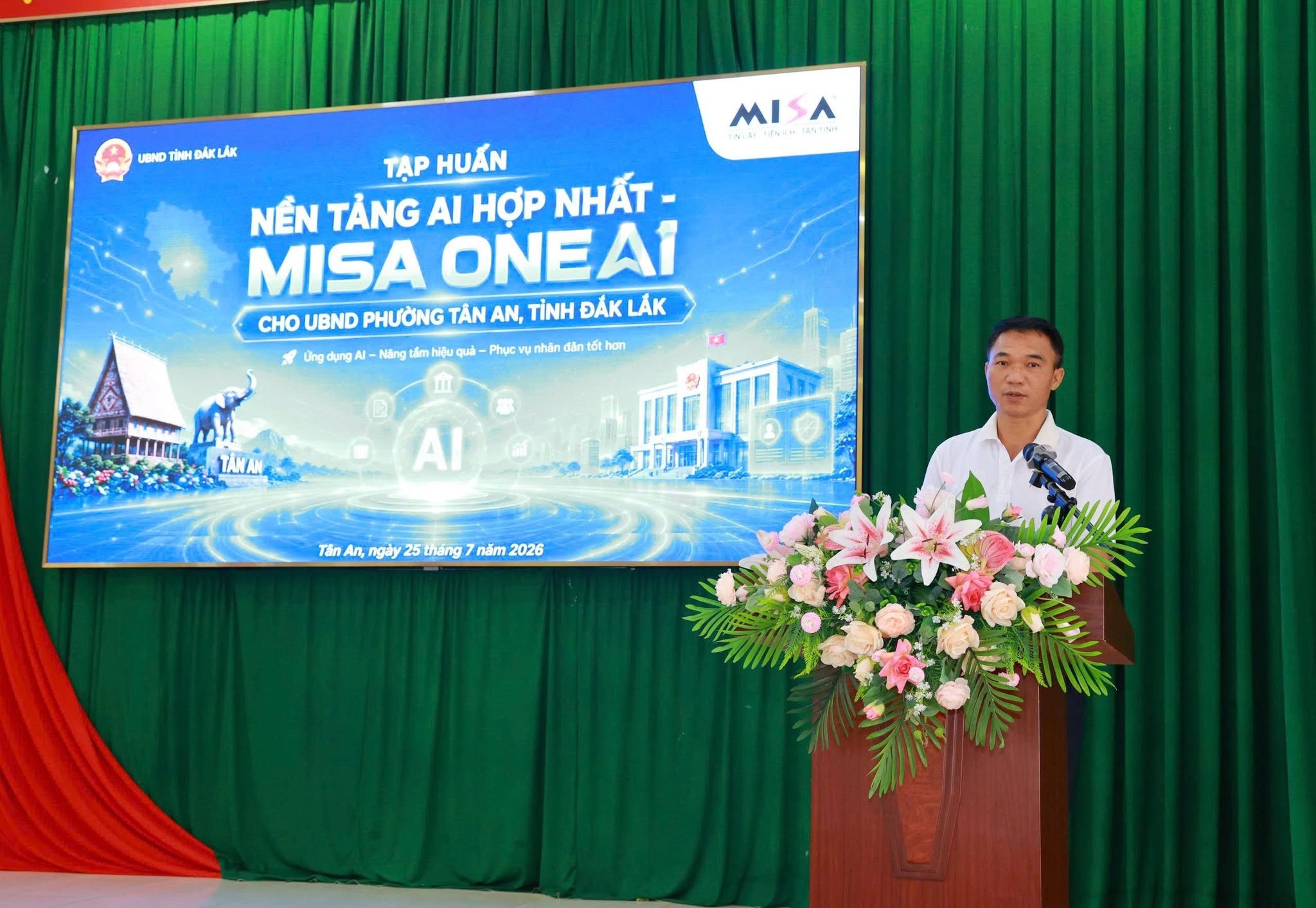 PHƯỜNG TÂN AN TẬP HUẤN GIỚI THIỆU PHẦN MỀM MISA ONE AI