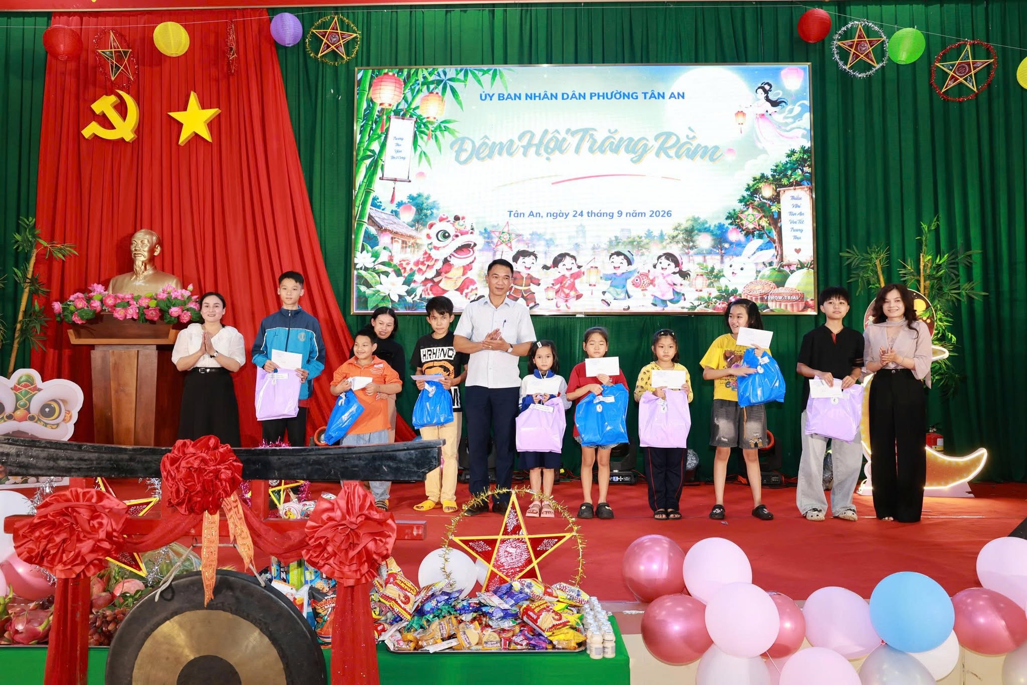 UBND PHƯỜNG TÂN AN TỔ CHỨC CHƯƠNG TRÌNH “TẾT TRUNG THU CHO EM” NĂM 2026