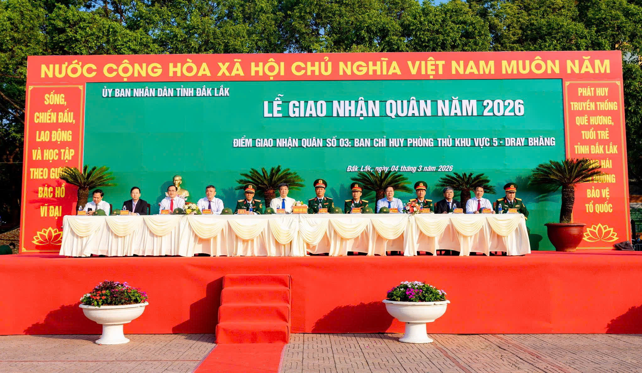 Phường Tân An tham gia Lễ giao, nhận quân năm 2026