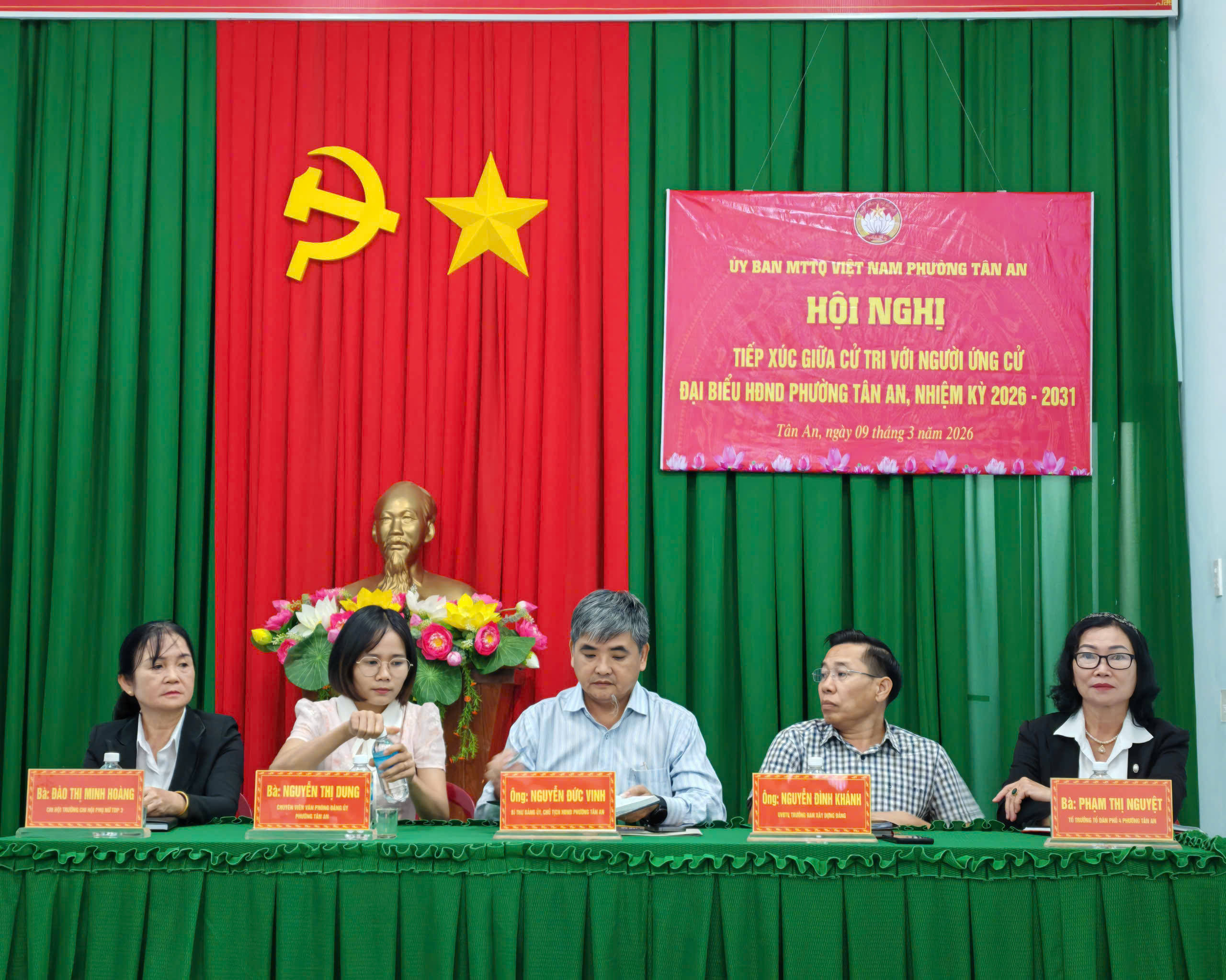 Đơn vị bầu cử số 01 phường Tân An: Tiếp xúc cử tri vận động bầu cử đại biểu HĐND nhiệm kỳ 2026 - 2031