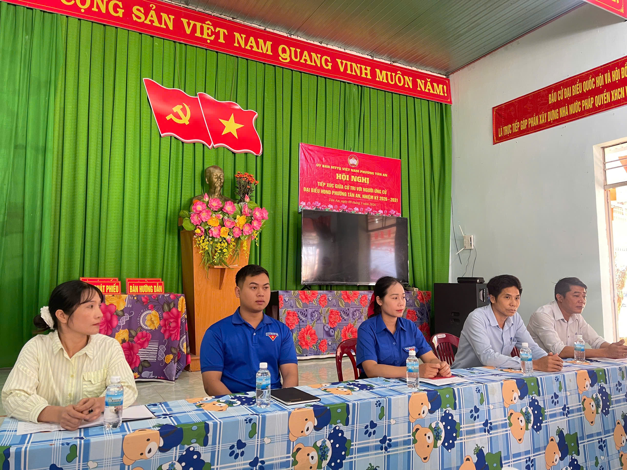 Đơn vị bầu cử số 03 phường Tân An: Hội nghị tiếp xúc cử tri vận động bầu cử tại Tổ dân phố 12